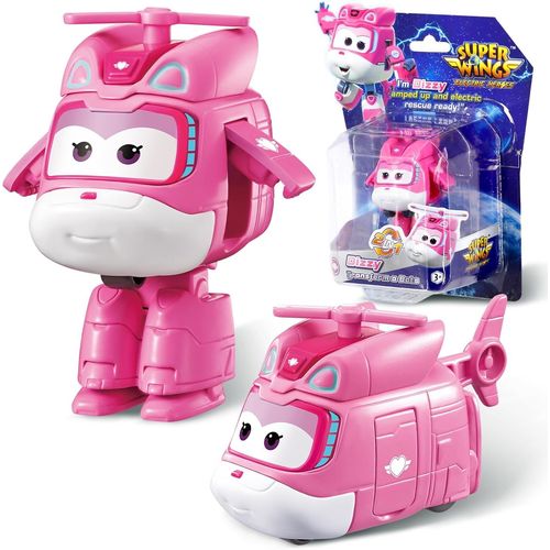 ERYI-Jouets Transformer Dizzy, Figures D'Action 2 En 1, Jouet Robot Avion 5Cm, Jouet Transformateur Pour Garçons Et Filles À Partir De 3 Ans, Rose