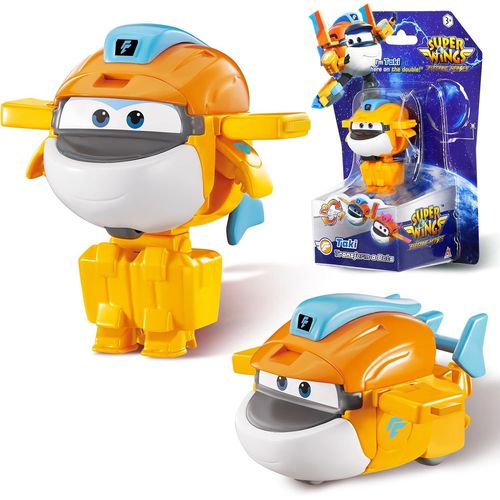 ERYI-Transformer Aeroplane Supercharged Taki, Hauteur Env. 5,08 Cm, Transformable Avion Jouet Et Figurine De Robot Pour Enfant Garçons Filles À Partir De 3 Ans