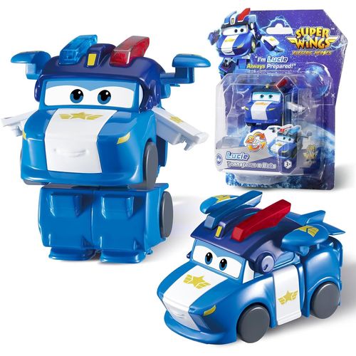 ERYI-Transformer Aeroplane Lucie, Hauteur Env. 12,7 Cm, Figures D'Action 2 En 1, Avion Jouet Et Figurine De Robot Pour Garçons Et Filles À Partir De 3 Ans, Bleu