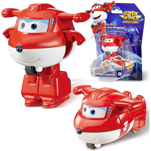 ERYI-Jouets Transformer Jett, Figures D'Action 2 En 1, Jouet Robot Avion 5Cm, Jouet Transformateur Pour Garçons Et Filles À Partir De 3 Ans