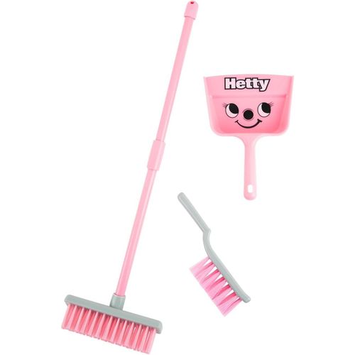 ERYI-Set De Ménage Hetty, Jouets De Nettoyage Colorés Pour Les Enfants Dès 3 Ans, Encourage L`Apprentissage Par Le Jeu, Avec Balai, Balayette Et Pelle, Rose