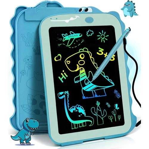 ERYI-Tablette Dessin Enfant Jouet 2 3 4 5 6 7 Ans Garçons Fille Cadeau De Noël D'Anniversaire, 8,5 Pouces Tablette Lcd Jeux Educatif Jouet Enfants 3-7 Ans Garçons, Coloré Dessin Ardoise Magique, Bleu