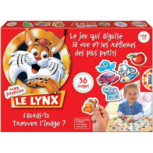 ERYI-- Mon Premier Lynx - Jeux De Société Enfant | Version Adaptée Pour Les 2-4 Ans | Développe La Mémoire Et L'Acuité Visuelle | Idéal Pour Jouer En Famille (15492)