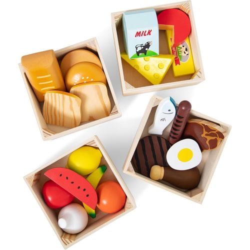 ERYI-Groupes D'Aliments En Bois Pour Enfants, Jouet Éducatif Et Créatif, Jouet Montessori ,Cadeau Pour Garçons Et Filles De 3 4 5 6 7 Ans, Jouets En Bois, Jouets De Développement