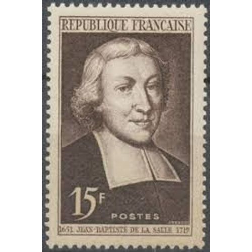 Tricentenaire De La Naissance De Saint Jean-Baptiste De La Salle Année 1951 N° 882 Yvert Et Tellier Luxe