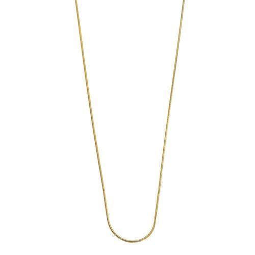 Chaîne Lotus Style Maille Serpent Acier Doré