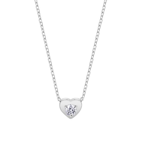 Collier Lotus Silver Coeur