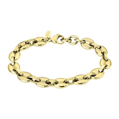 Bracelet Lotus Style Doré Grain De Café