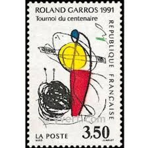 Sport : Tournoi Du Centenaire "Rolland Garros" Année 1991 N° 2699 Yvert Et Tellier Luxe
