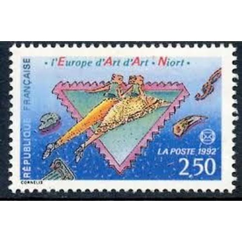 62ème Congrès Des Sociétés Philatéliques Françaises À Niort "L'Europe D'Art" Année 1992 N° 2758 Yvert Et Tellier Luxe