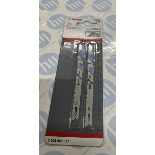 2 lames de scie sauteuse T droite propre Bosch Métal