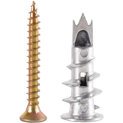 CHECARZHN--NO1-Lot De 54 Fixations Robustes Pour Plaques De Plâtre, Avec Vis Pour Plaque De Plâtre, Kit De Fixation Auto-Foreuse, Poignée Plus Solide Et Qualité Durable, Pour Plaques Composites, Plaf