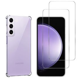 Coque Antichoc Pour Samsung Galaxy S23 Fe Et 2 Verres Trempé Film Protection Ecran Phonillico®