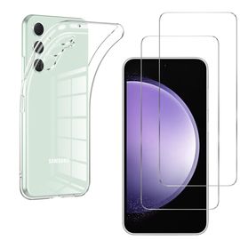 Coque Pour Samsung Galaxy S23 Fe Et 2 Verres Trempé Film Protection Ecran Phonillico®