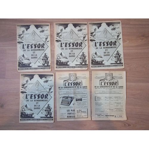 Lot Revues Livres L'essor De Gendarmerie Nationale - Bi-Mensuel 1967 1968 1969