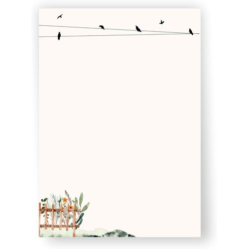 Papier À Lettre « Gartenglück » (20, Format A5)