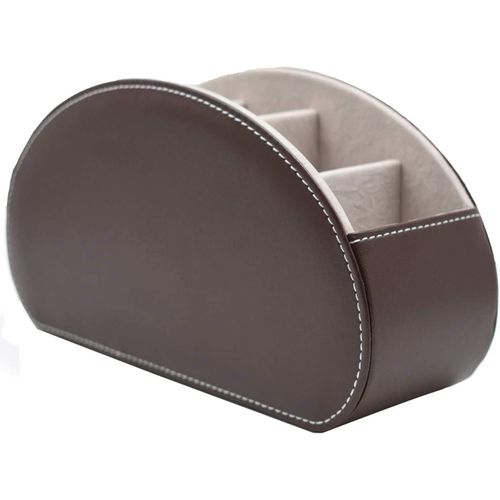 Boîte De Stockage En Cuir Multifonctionnelle Pour Le Bureau Pour Le Rangement D'articles De Papeterie, Crayons/Stylos, Téléphones Portables, Cartes De Visite, Notes, Télécommandes