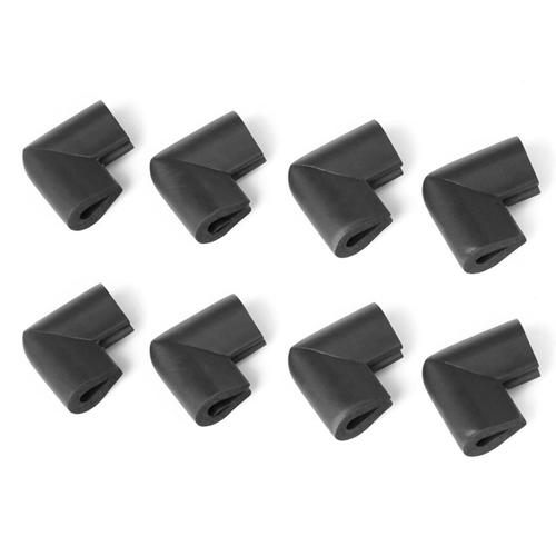 8pcs Protecteurs D'angle Pare-Chocs Par Bord De Table Pour La Securite De Noir