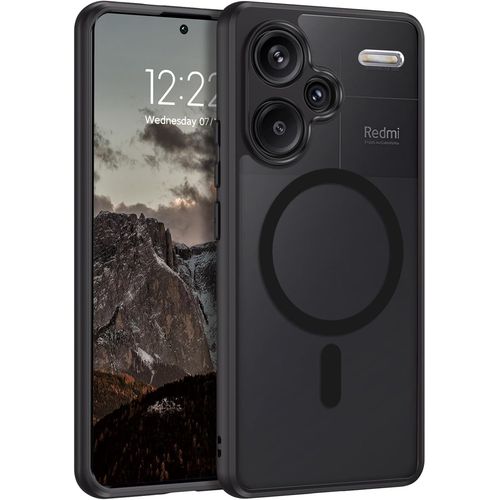 Checarzhn--No1-Coque Pour Xiaomi Note 13 Pro Plus 5g (Pas Pour 4g), Étui Translucide Mat, Recharge Sans Fil Possible, Protection Caméra Housse Fine Antichoc Dos Anti Rayures Cadre Renforcés, Noir