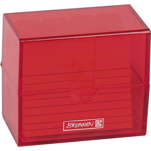 Index Card Box 8 X 7.5 X 4.8 Cm For A8 Index Cards Polystyrene Red Colour Code