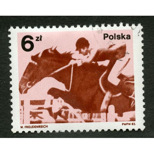Timbre Oblitéré Polska , 1983, 6 Zl