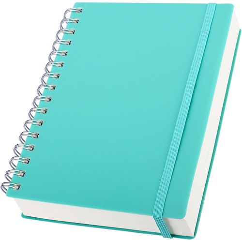 Carnet Spirale A5-1 Pièce Bleu Lac Cahier Ligné - Bloc Note A5 15.5x20.9cm - 300 Pages/150 Feuilles Carnet De Voyage - 100gsm Carnet Ligné - Notebook À Couverture Plastique