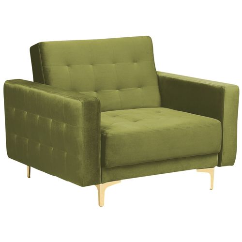 Fauteuil Aberdeen Velours Vert