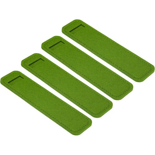 Feutre Stylo Boîte 4 Paquet Crayon Sac Mini Poche Protection Stockage Manchon Pochette Support, Vert