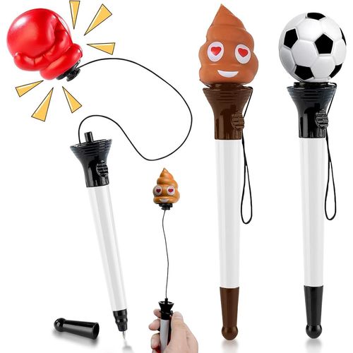 Stylo, 3 Pièces Stylos Personnalisés, Stylo Rigolo, Stylo Rigolo Adulte, Stylo Enfant Rigolo, Drôle Cadeau De Anniversaire Pour Enfants 7 Ans Et Plus, Idées Gadget Cadeau Pour Amis Collègues