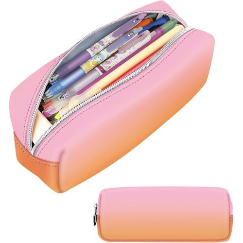 Trousse Scolaire, Trousse à Crayons, Sac à Crayons, école Single Trousse, Trousse à Maquillage pour l'école et Le Bureau (Sunset Ombre)