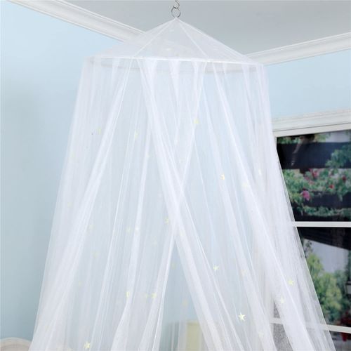 Auvent De Lit Avec Étoiles Fluorescentes Phosphorescentes,?60*250*880cm? Moustiquaire Pour Bébé, Enfants, Garçons, Filles, Fille. Ciel De Lit Pour Bébé, Lit D'enfant, Lit De Fille Ou Lit De Taille Rée