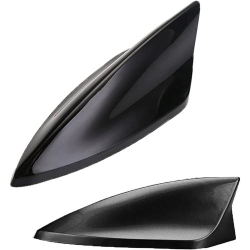 Antenne Requin, Antenne Aileron De Requin, Antenne Voiture, Antenne De Voiture Universelle, Antenne Fm/Am, En Abs, Signal Amélioré, Étanche Et Anti-Poussière (Black)