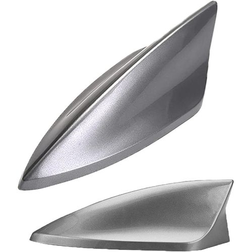Antenne Requin, Antenne Aileron De Requin, Antenne Voiture, Antenne De Voiture Universelle, Antenne Fm/Am, En Abs, Signal Amélioré, Étanche Et Anti-Poussière (Couleur Argent)