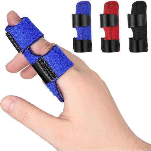 3 Pièces Finger Doigt Lisseur Soutien Doigt De Doigt Stabilisateur Brace Cassé Attelle De Doigt Orthèses Pour Extension Arthrite Maillet Orthèse Doigt Réglable Manchons De Protection