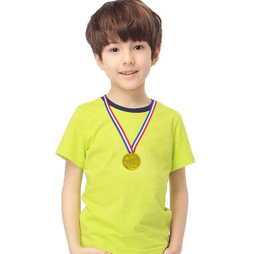 24 Pieces Enfants En Plastique Médailles Hanging Toys Golden Games Médailles Cuivre Argent Jouet Parti Cadeau