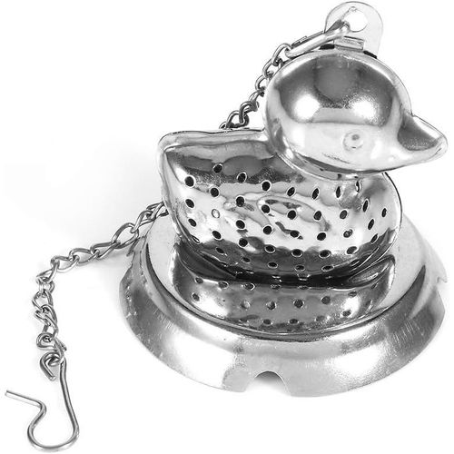 Infuseur À Thé En Acier Inoxydable 8/20 Alimentaire En Forme D'animal, Infuseur À Épices À Base De Plantes, Passoire À Boule, Avec Longue Chaîne Crochet Pour Infuser Du Thé En Vrac Thé