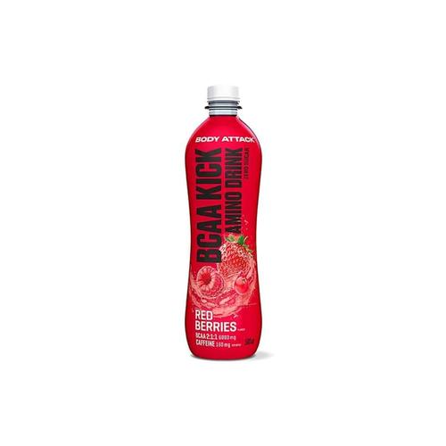 Bcaa Kick (500ml)|Red Berries| Boissons Bcaa|Body Attack Nutrition 