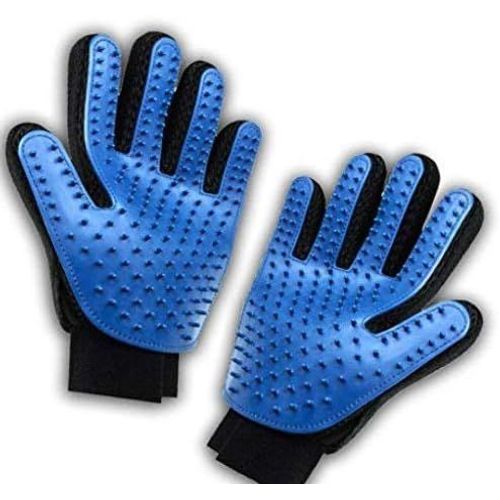 Gant Poil De Chat, Chien ? Gant De Massage Pour Animaux ?Parfait Pour Les Chiens Et Chats Pour Cheveux Longs Et Courts(Bleu Ciel)