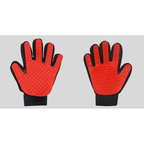 Gant Poil De Chat, Chien ? Gant De Massage Pour Animaux ?Parfait Pour Les Chiens Et Chats Pour Cheveux Longs Et Courts(Les Mains Rouges)