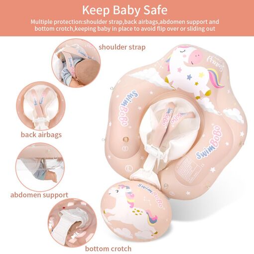 Xl-Bouée Bébé, Bouee Pour Bebe, Bébé Siège De Piscine Avec Auvent Amovible De Bouee Bebe, Bouée Gonflable Pour Enfants Anneau De Natation, Bouee Bebe