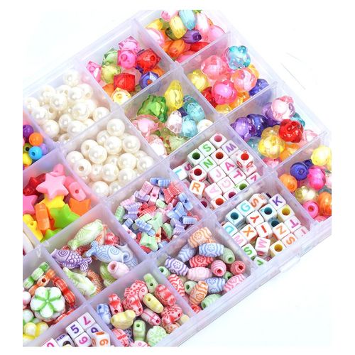 Perles Pour Bracelet, Varié Kit Bracelet & Perles Bijoux Enfant, Coloré Kit Bracelet Fille, Excellent Cadeau D'anniversaire/De Vacances Pour Les Enfants De 4 À 12 Ans