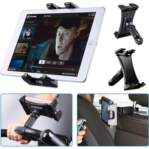 Support Tablette Vélo Spinning, Vélos D'appartement, Voiture Appui-Tête, Tapis Course, Gymnase Guidon, Microphone Supporter Réglable 360 ° Pour Ipad Pro, Ipad Mini, Ipad Air 4.7-12.9'' Tablette