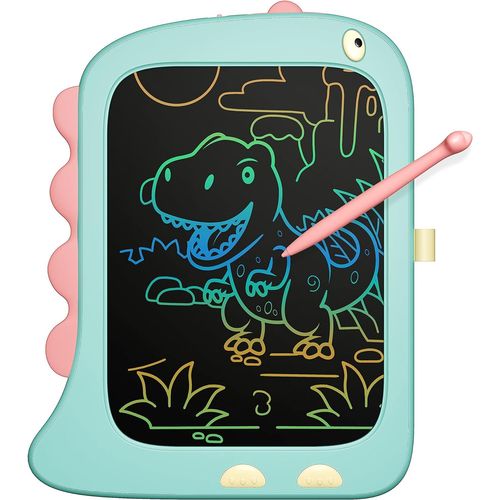 Tablette Enfants Pour Jouet Enfant 2 3 Ans, Tablette D'écriture Lcd, Tablette Dessin Enfant, Dinosaure Jouet Ardoise Magique Pour 2 3 4 5 6 Ans Garçons Filles Cadeaux D'anniversaire (Bleu)