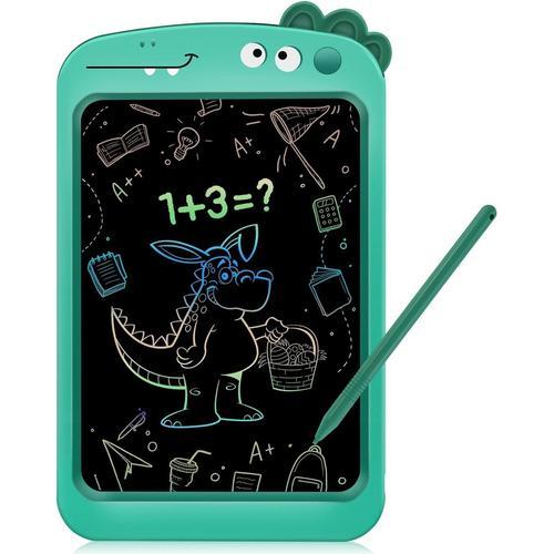 Magique Pour 3 4 5 6+ Ans Garçons Filles Tablette Dessin Enfant 8,5 Pouces Lcd Tablette D'écriture Colorée Tableau Magique Jouets Pour Dinosaures Pour Cadeaux D'anniversaire De Noël Vert