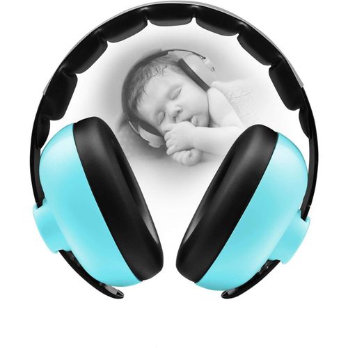 Bleu Vert Casque Antibruit Cache-Oreilles Insonorisés Pour Nourrissons Protection De Bébé Pour Enfants Anti-Bruit Sommeil Réduction Du Bruit Cache-Oreilles Casque Avions De Couchage