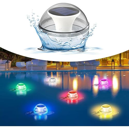 Lumières De Piscine,Lumières Flottantes Pour Piscine,Ip65 Étanche Lumières Piscine Flottante,Solaire Énergie Lampe Étang Avec Couleur Changement Étanche Balle Lumière Pour Piscine,Spa,Aquarium