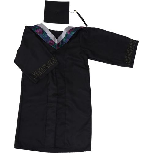 Robe De Graduation Cap Noir Frange Noir Costume Noir Abaya College Graduation Gown 2023 Graduation Apparel College Graduation Gown Set Robe Avec Polyester Hommes Et Femmes 102x43cm