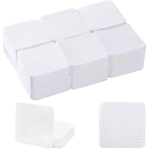 540 Pièces Lingettes Nettoyantes Non Pelucheuses Lingettes Coton Ongles Gel Vernis Remover Wipes Gel Remover Pads Dissolvants Pour Nail Art Ongle 