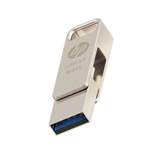 USB 3 2 HP 64 Go X206C OTG TYPE-C MÉTAL