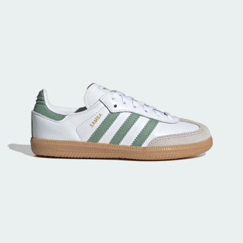 Chaussures Samba Og Enfants Adidas Cloud White Silver Green Gum